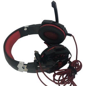 Kotion Each Gaming Headphones Red and Black with microphone